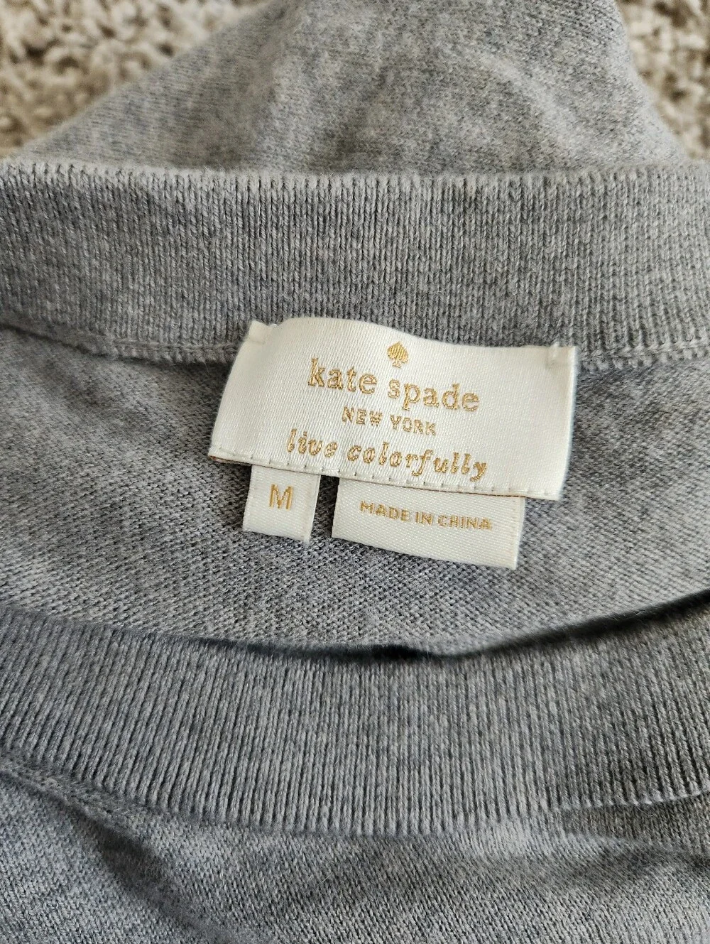 Kate Spade Somerset Cotton Blend Sweater Top Size M AS SEEN ON TV ON LIZA WEIL